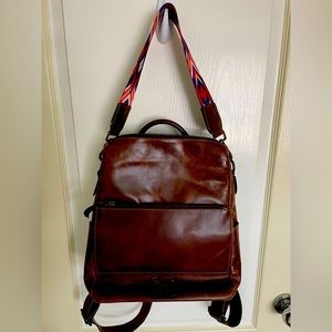 STS Ranchwear leather backpack/purse with removable shoulder strap.